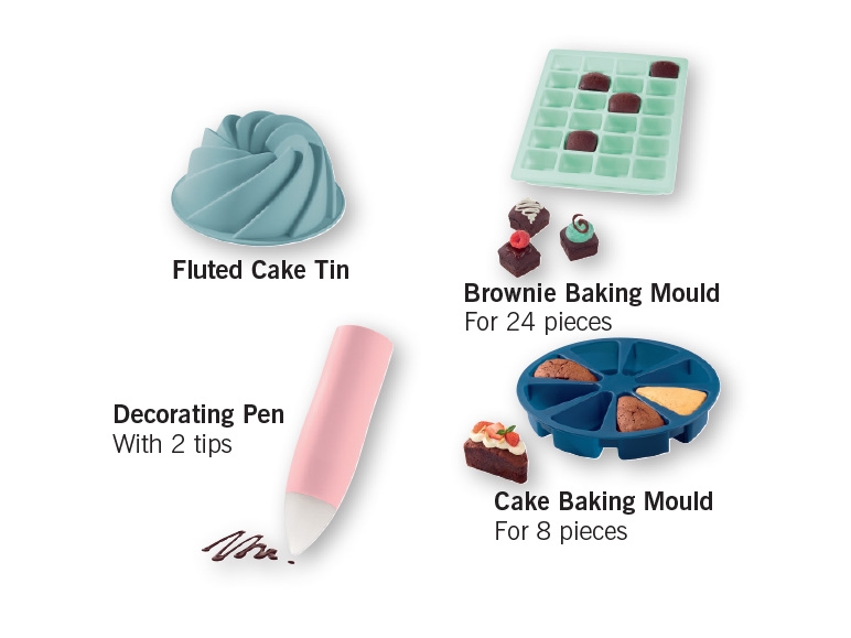 ERNESTO(R) Silicone Baking Tin/Utensils