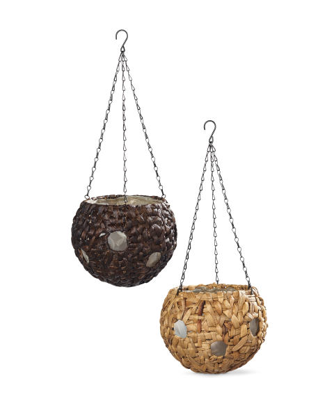 Ball Water Hyacinth Hanging Basket