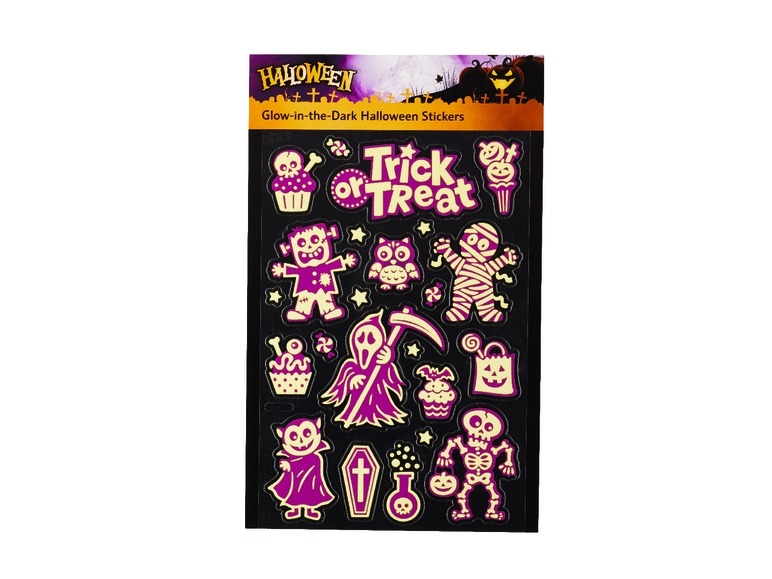 Fluorescent or 3D Stickers for Halloween