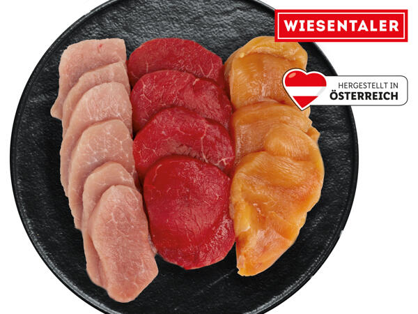 Frische Raclette-Platte gemischt