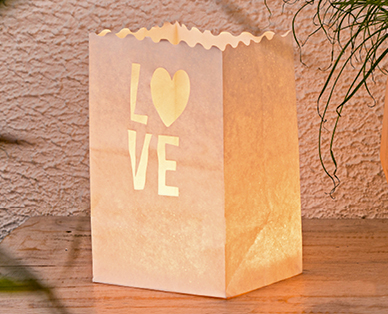 Sacs lumineux en papier MY LIVING STYLE