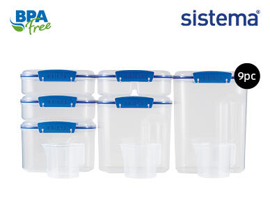 Sistema Pantry Storage 9pc Set Blue