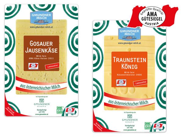 Gmundner Milch Käse in Scheiben