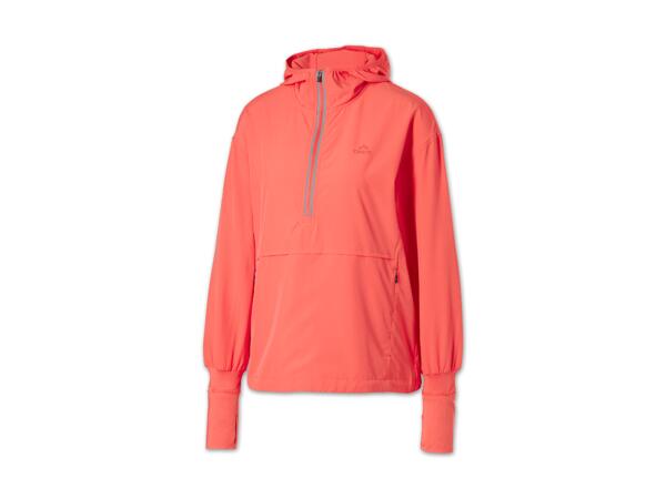 Damen Windbreaker-Halfzip-Laufjacke