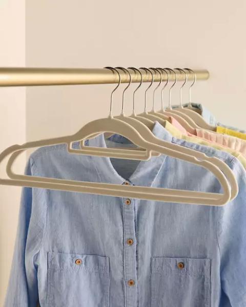 Flocked Hangers or Pegs