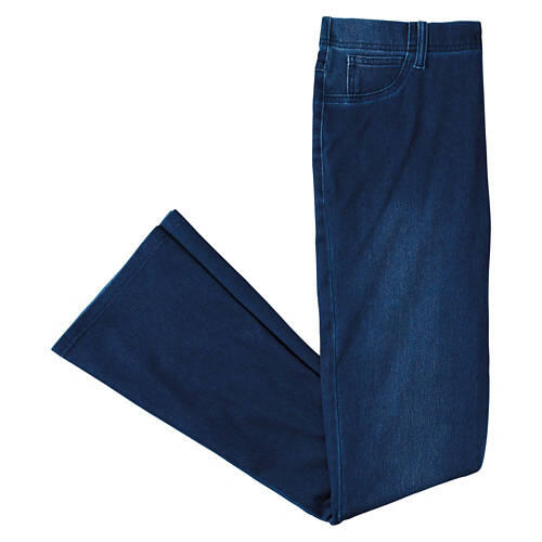 Ladies Flare Jeggings - Blue, XL