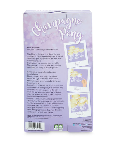 Champagne Pong Party Game