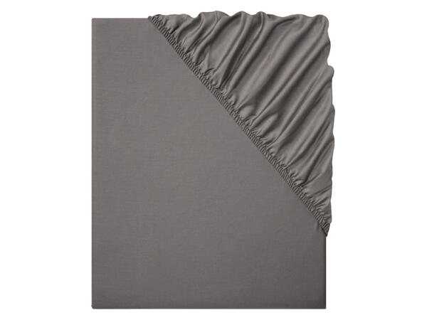 LIVARNO home Saténové napínací prostěradlo, 140-160 x 200 cm