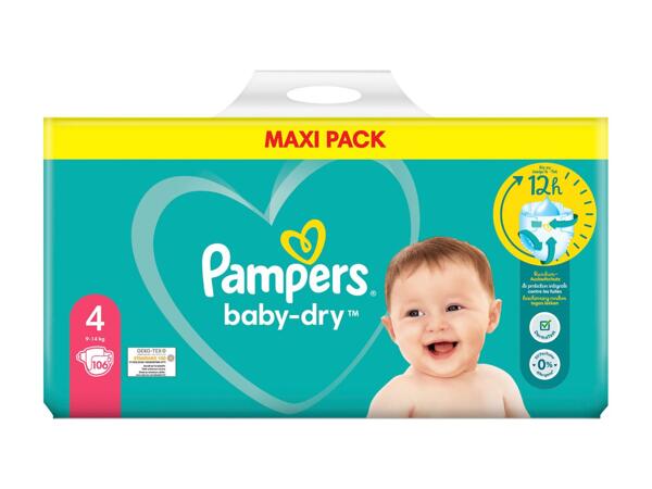 Couches Pampers baby-dry taille 4