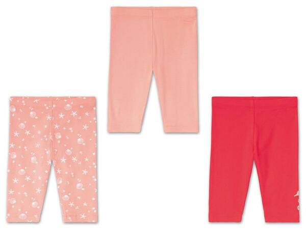 Kleinkinder Capri-Leggings, 3 Stück