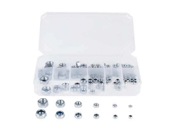 Assortiment d'écrous, 128 pièces