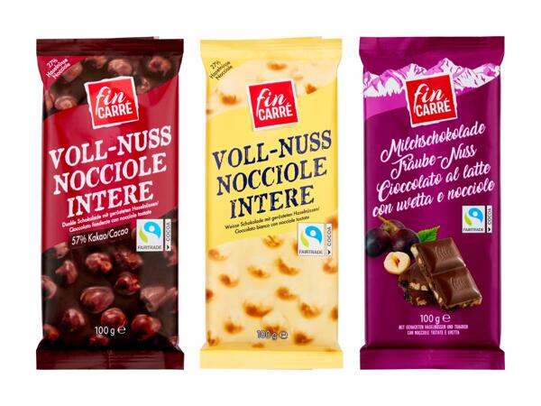 Plaque de chocolat/​chocolat au lait