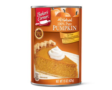 Baker's Corner Canned Pumpkin
