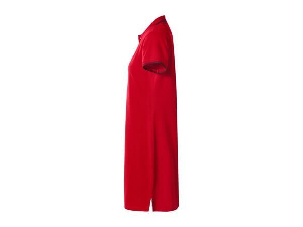 Ladies' Red Piqué Polo Dress