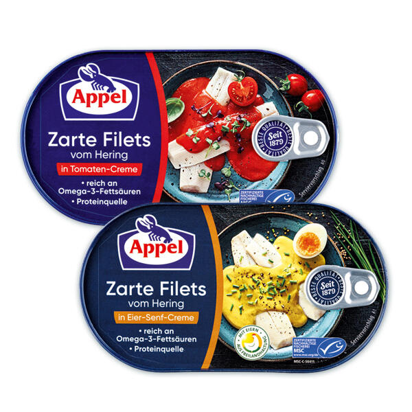 Zarte Filets vom Hering