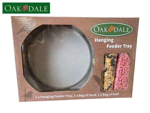 Oakdale Bird Feeder Gift Pack - Hanging Feeder Tray