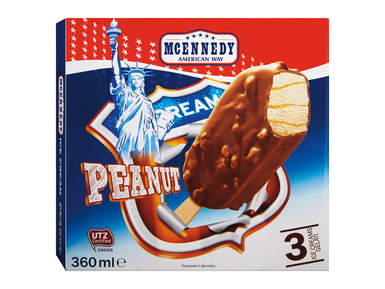 Glace aux cacahuètes