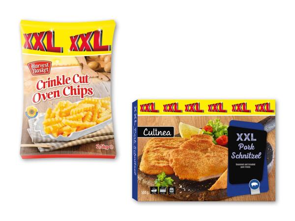 HARVEST BASKET/CHEF SELECT Pommes frites eller skinkeschnitzel