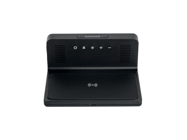 Digital Alarm Clock with Qi Charging Station