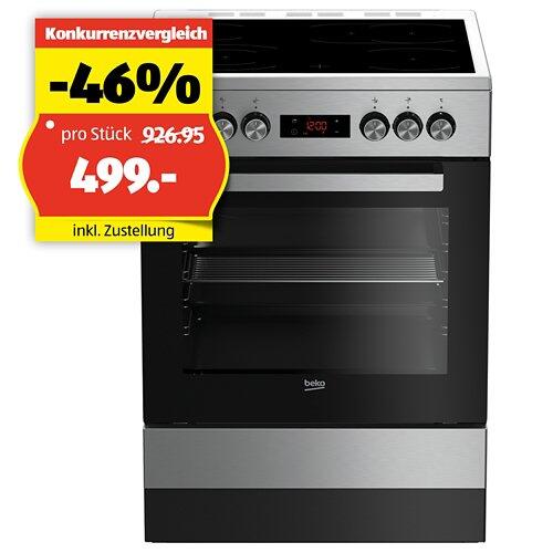 BEKO Freistehender Herd, FSM67320GXS