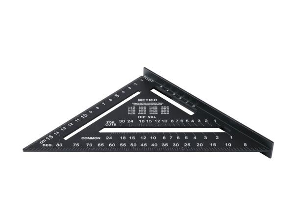 Multi-angle ruler, architect triangular scale, quick square or try square