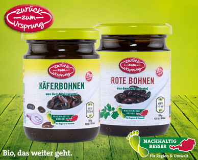 ZURÜCK ZUM URSPRUNG Österr. Bio-Hülsenfrüchte im Glas