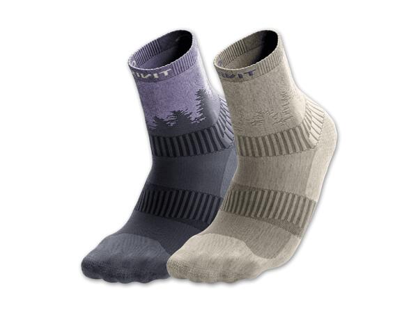 Damen/Herren Outdoorsocken, 2 Paar