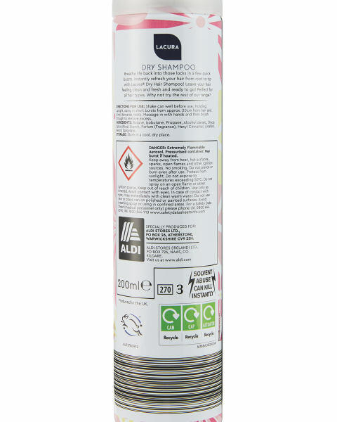 Lacura Fuchsia Dry Shampoo