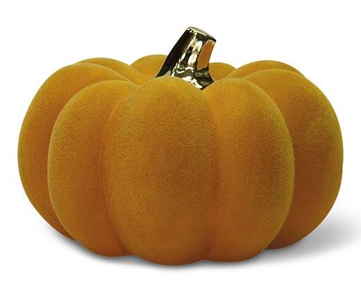 Huntington Home Flocked Pumpkin