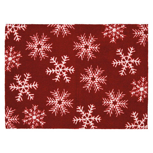 26" x 36" Holiday Artisan Accent Rug - Snowflakes