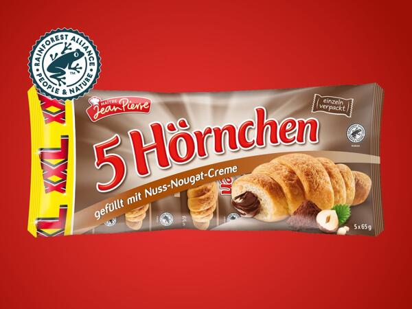 Croissant mit Nuss Nougat Füllung