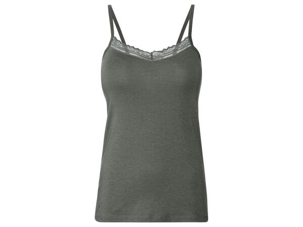 Ladies' Vest Top with Lace