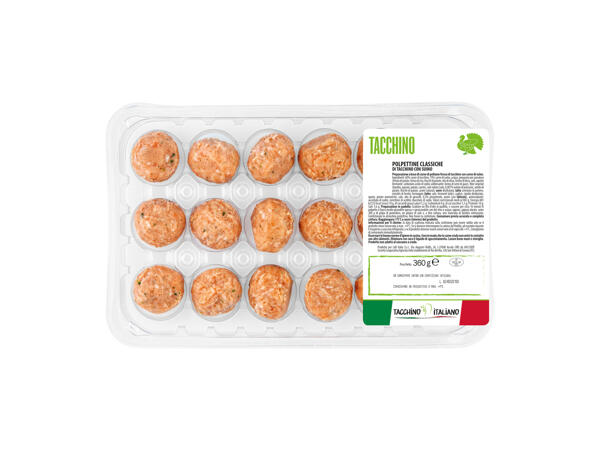 Turkey and Pork Meatballs