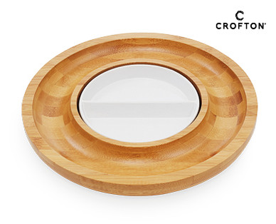BAMBOO & PORCELAIN SERVING SET