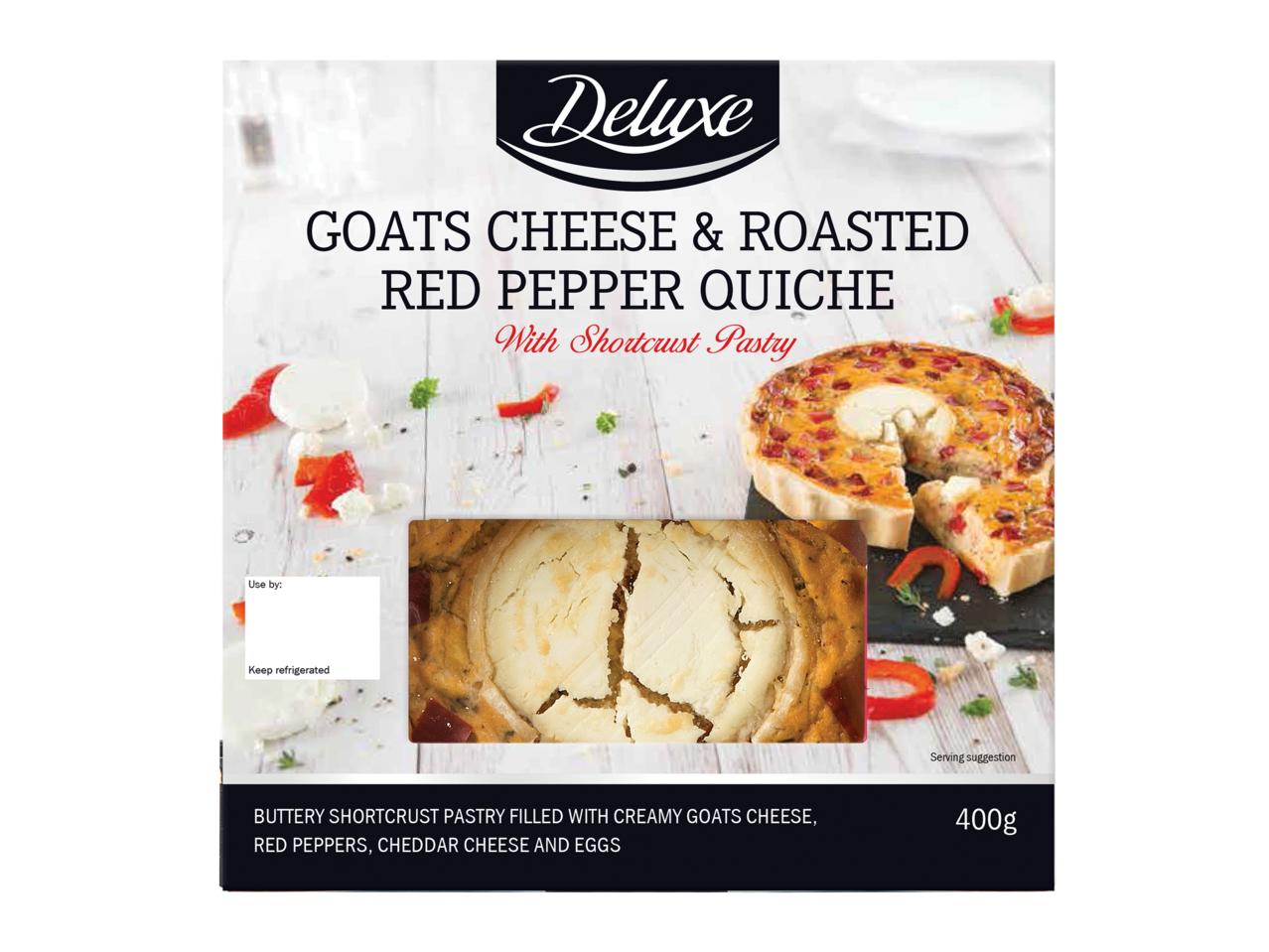 Goat Cheese & Red Pepper Quiche