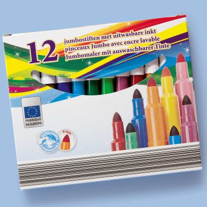 Stiften met afwasbare inkt, 12 st.