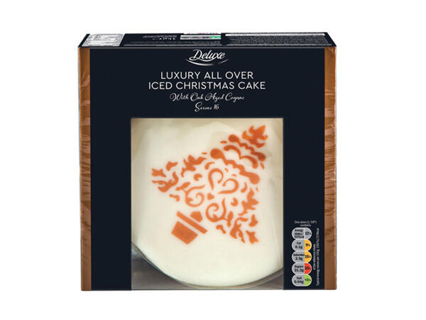 Luxury All Over Iced Christmas Cake