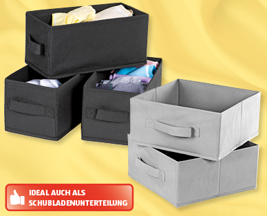 EASY HOME(R) Textil-Ordnungsboxen-Set