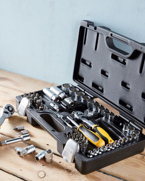 69-Piece Wrenches & Sockets Set