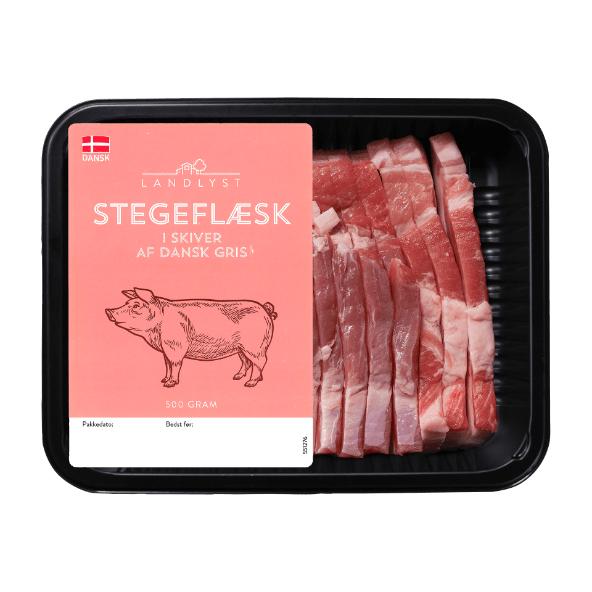 Stegeflæsk af dansk gris