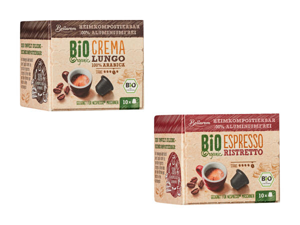 Capsules de café bio compostables