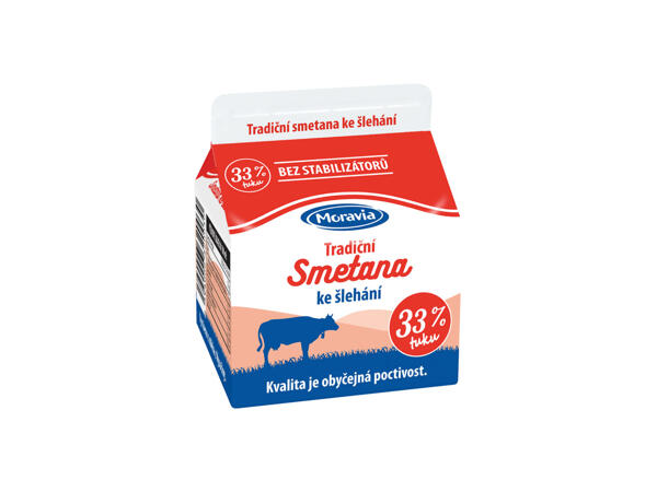 ČERSTVÁ SMETANA KE ŠLEHÁNÍ