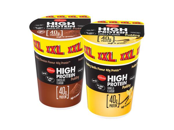 High protein pudding
