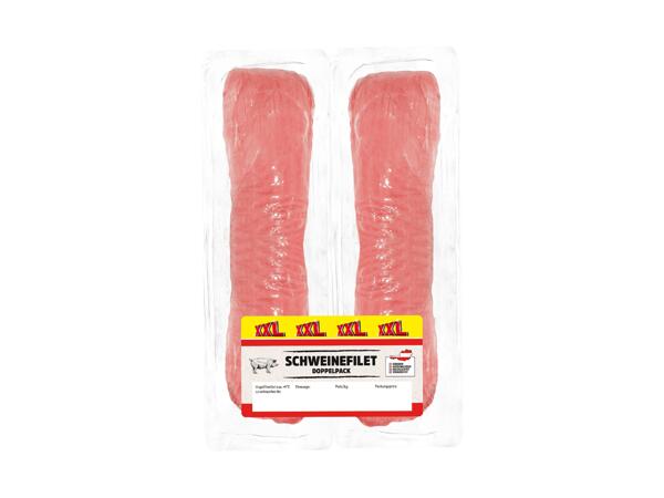 Frische Schweinefilets im Doppelpack