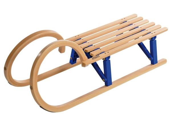 Dřevěné skládací sáně rohačky, 100 cm