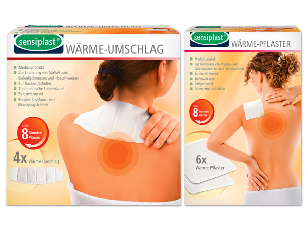 SENSIPLAST(R) Wärmepflaster, 6 Stück/-umschlag, 4 Stück1
