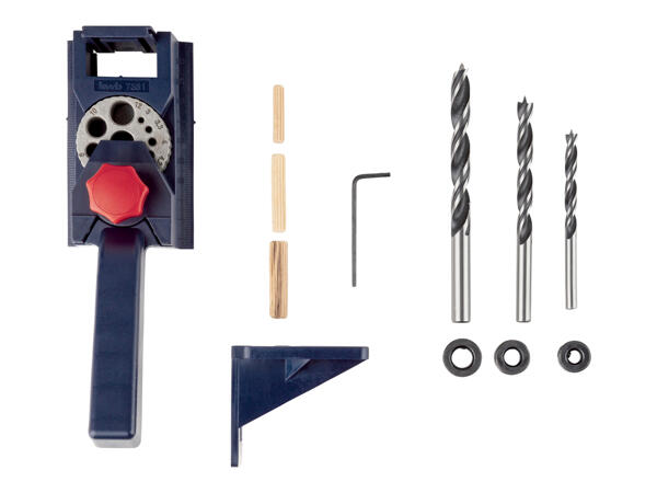 Drilling and dowel drilling set