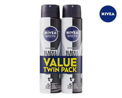 Nivea Invisible Black & White APD 2 x 150g/151g