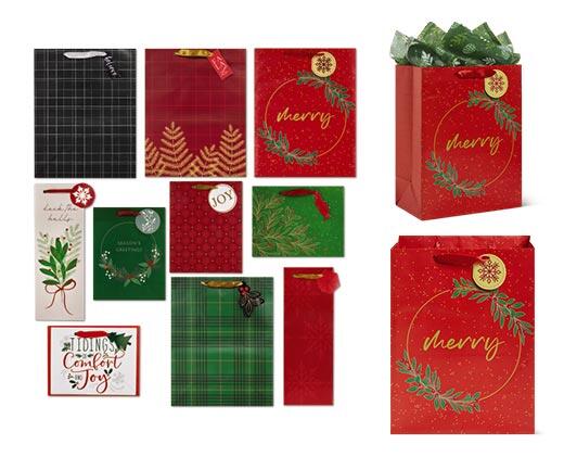 Merry Moments 
 10-Pack Holiday Gift Bag Set