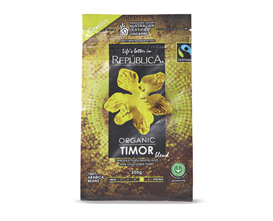 REPUBLICA ORGANIC COFFEE – BEANS OR GROUND 200G